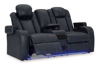 Fyne-Dyme Power Reclining Loveseat with Console - BWO Furniture & Mattresses