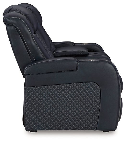 Fyne-Dyme Power Reclining Loveseat with Console - BWO Furniture & Mattresses