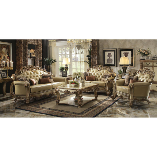 Acme Furniture Vendome Stationary Polyurethane Loveseat 53001 IMAGE 2