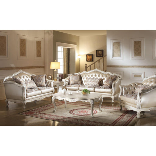 Acme Furniture Chantelle Stationary Polyurethane Loveseat 53541 IMAGE 2