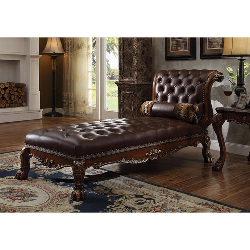 Acme Furniture Dresden Polyurethane Chaise 96487 IMAGE 1