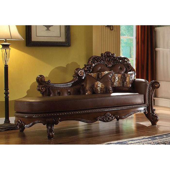 Acme Furniture Vendome Polyurethane Chaise 96491 IMAGE 1