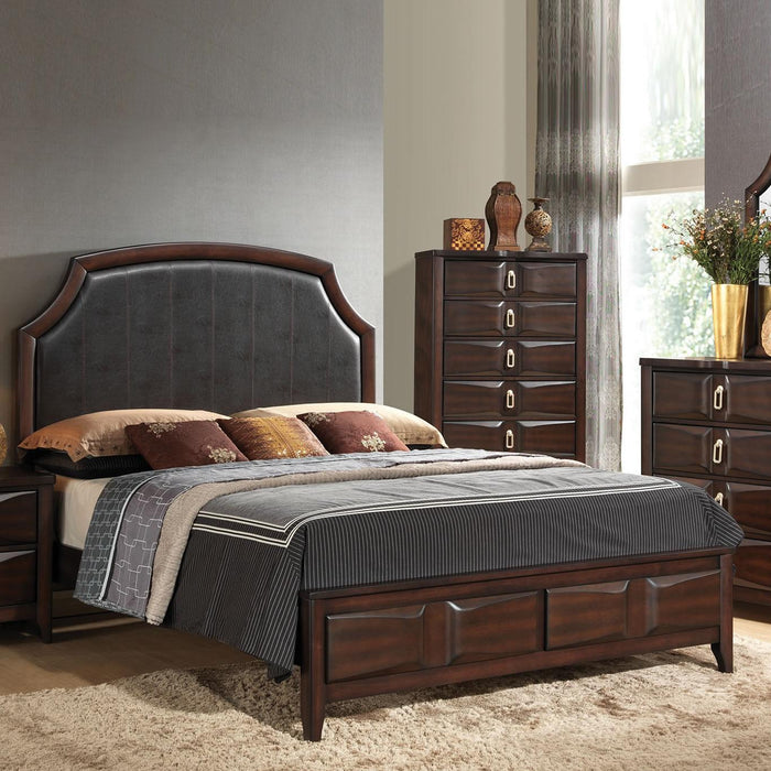 Acme Furniture Lancaster Queen Upholstered Panel Bed with Storage 24570Q IMAGE 2