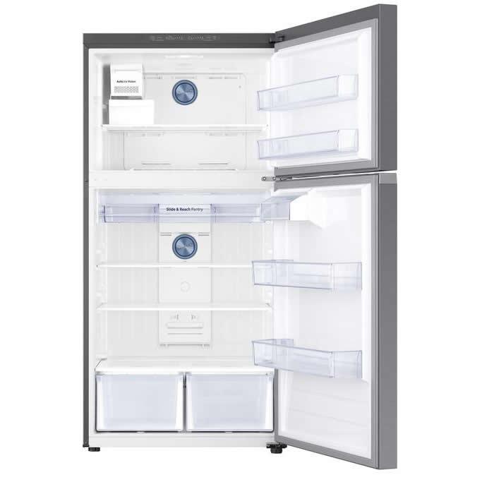 Samsung 13-inch, 21 cu. ft. Top Freezer Refrigerator with Ice RT21M6215SR/AA IMAGE 3