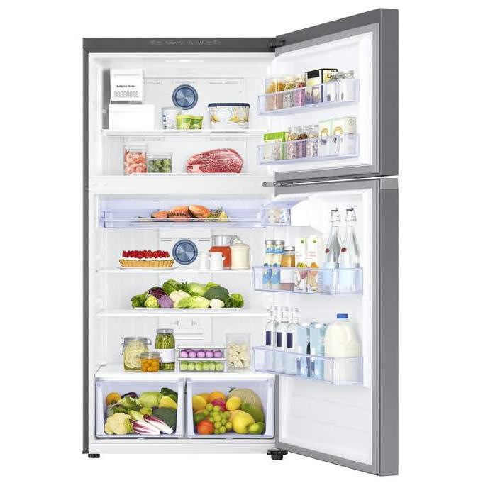 Samsung 13-inch, 21 cu. ft. Top Freezer Refrigerator with Ice RT21M6215SR/AA IMAGE 4