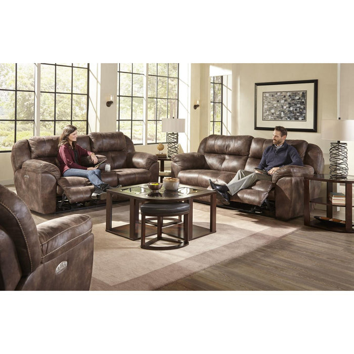 Catnapper Ferrington Power Reclining Leather Look Fabric Loveseat 61899 1300-89 IMAGE 4