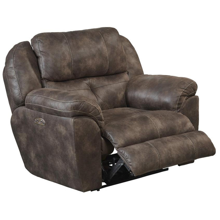 Catnapper Ferrington Power Leather Look Fabric Recliner 61890-7 1300-89 IMAGE 4