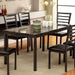 Furniture of America Colman Dining Table with Faux Marble Top CM3615T-60 IMAGE 1