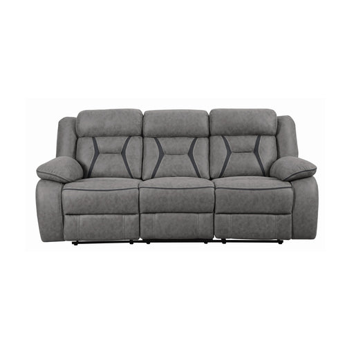 Coaster Furniture Higgins Reclining Leatherette Sofa 602261 IMAGE 2