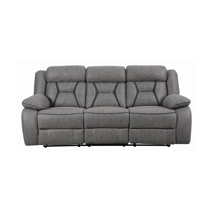 Coaster Furniture Higgins Reclining Leatherette Sofa 602261 IMAGE 2