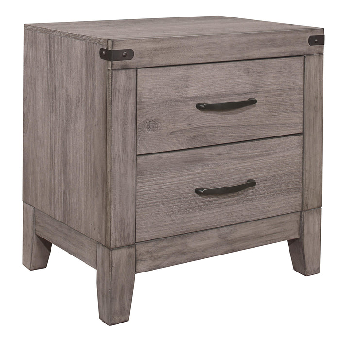 Homelegance Woodrow 2-Drawer Nightstand 2042-4 IMAGE 2