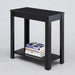 Crown Mark Pierce Chairside Table 7710-BK IMAGE 1