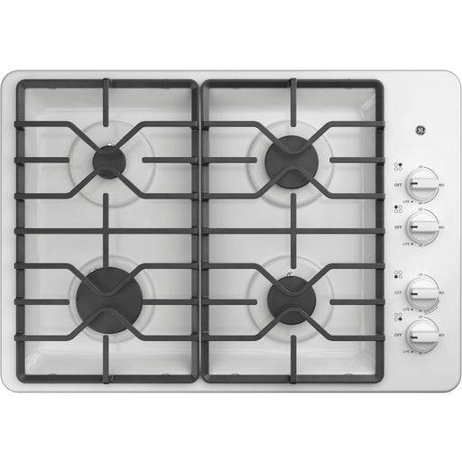 GE 30-inch Built-In Gas Cooktop JGP3030DLWW IMAGE 1