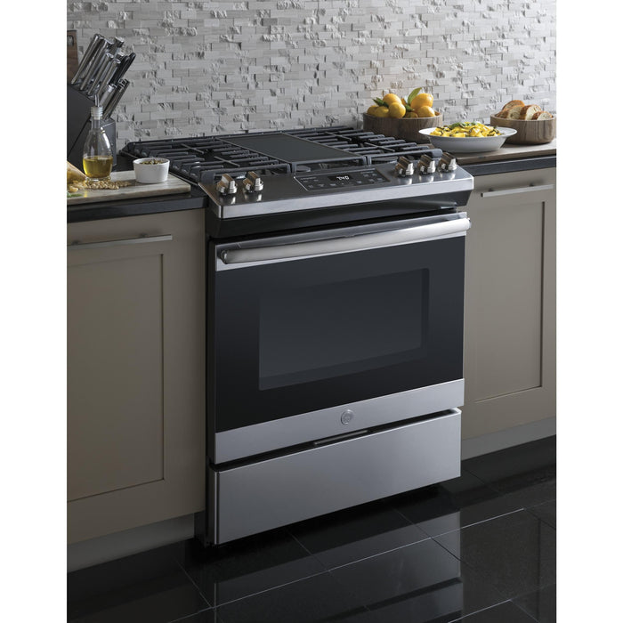 GE 30-inch Slide-In Gas Range JGSS66SELSS IMAGE 7