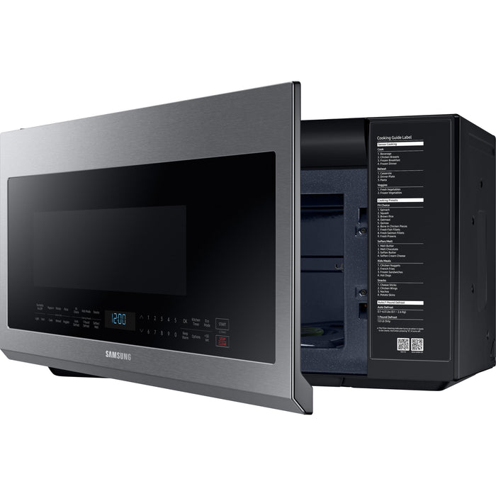 Samsung 30-inch, 2.1 cu.ft. Over-the-Range Microwave Oven with Ventilation System ME21M706BAS/AA IMAGE 4