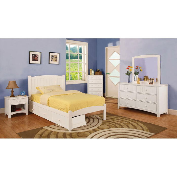 Furniture of America Omnus 1-Drawer Kids Nightstand CM7905WH-N IMAGE 3