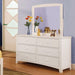 Furniture of America Omnus 6-Drawer Kids Dresser CM7905WH-D IMAGE 3