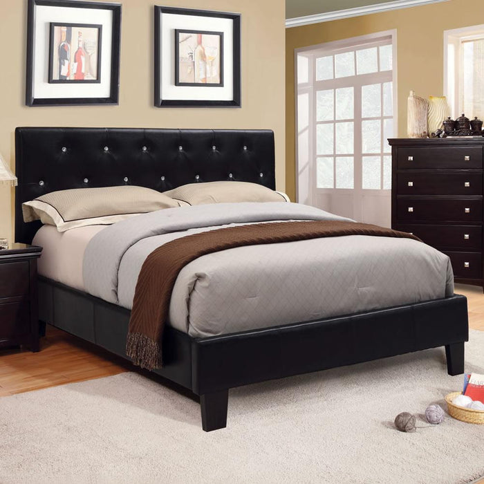 Furniture of America Velen California King Upholstered Panel Bed CM7949BK-CK-BED IMAGE 1