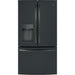 GE 36-inch, 27.8 cu.ft. Freestanding French 3-Door Refrigerator with Ice and Water Dispensing System GFE28GELDS IMAGE 1