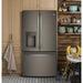 GE 36-inch, 27.8 cu.ft. Freestanding French 3-Door Refrigerator with Ice and Water Dispensing System GFE28GMKES IMAGE 6