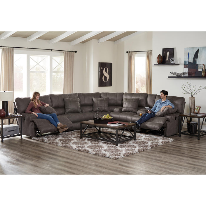 Catnapper Monaco Power Reclining Fabric Loveseat 62189 1153-18/1253-18 IMAGE 4