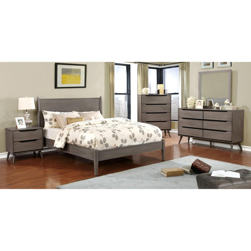 Furniture of America Lennart California King Panel Bed CM7386GY-CK-BED IMAGE 2