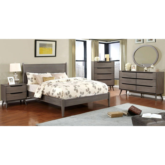 Furniture of America Lennart California King Panel Bed CM7386GY-CK-BED IMAGE 3