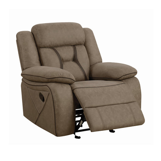 Coaster Furniture Higgins Glider Fabric Recliner 602266 IMAGE 1