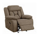 Coaster Furniture Higgins Glider Fabric Recliner 602266 IMAGE 1