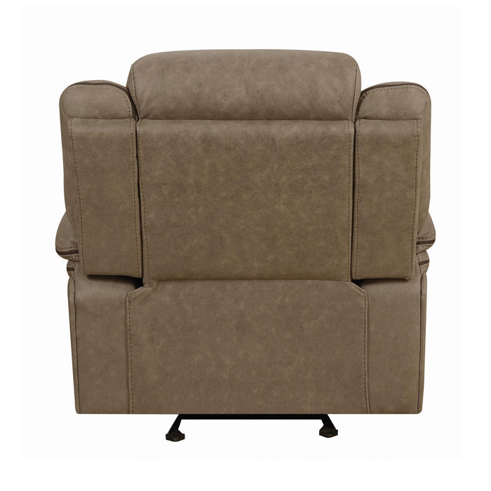 Coaster Furniture Higgins Glider Fabric Recliner 602266 IMAGE 3