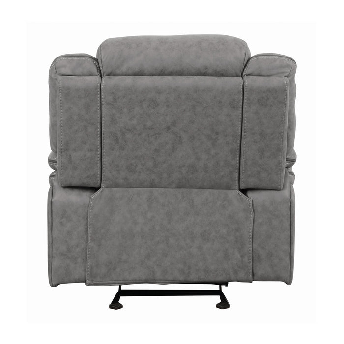 Coaster Furniture Higgins Glider Leatherette Recliner 602263 IMAGE 5