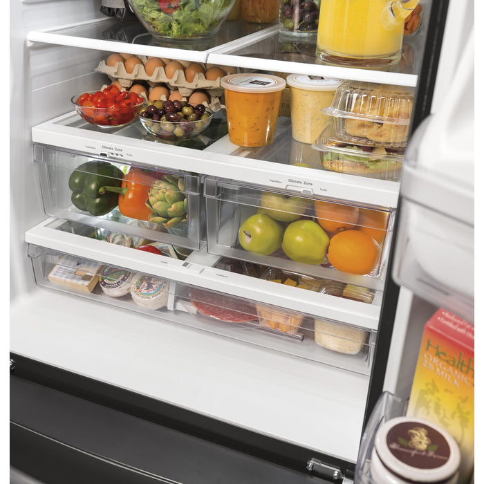 GE 33-inch, 18.6 cu. ft. Counter-Depth French-Door Refrigerator with Ice Maker GWE19JGLWW IMAGE 12