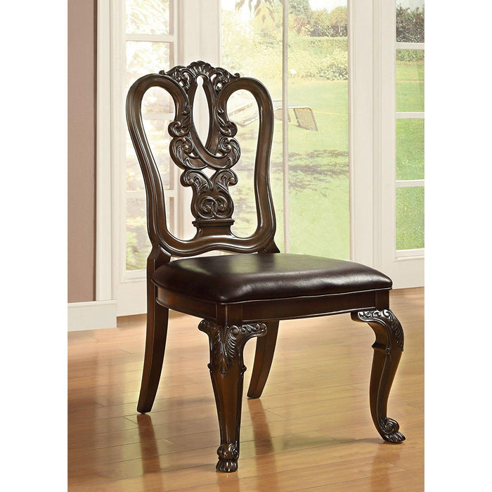 Furniture of America Bellagio Dining Chair CM3319W-SC-2PK IMAGE 2