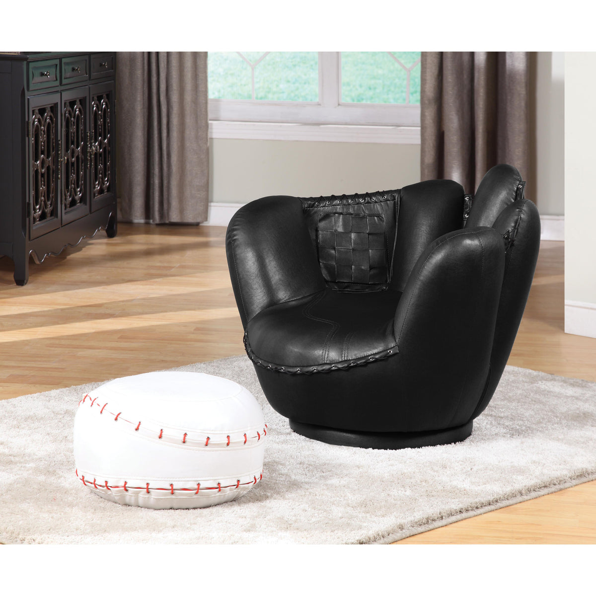 Acme Furniture All Star 05522 Chair and Ottoman