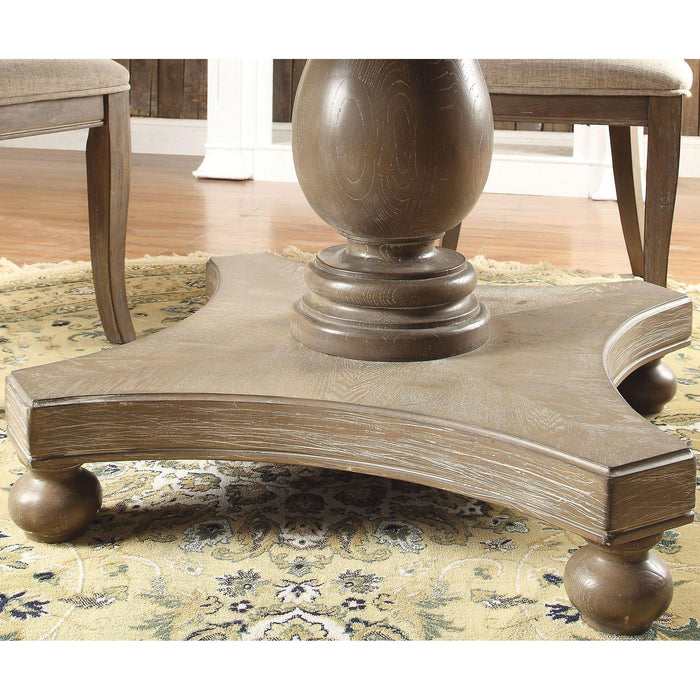 Furniture of America Round Kathryn Dining Table CM3872RT-TABLE IMAGE 3