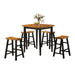 Acme Furniture Gaucho 5 pc Counter Height Dinette 07285 IMAGE 1