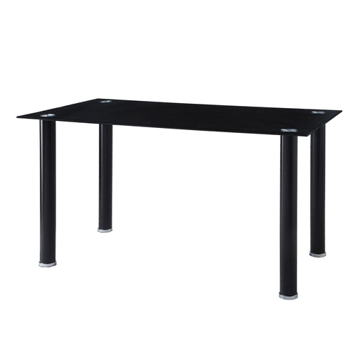 Homelegance Florian Dining Table with Glass Top 5538BK* IMAGE 2