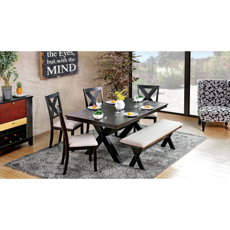 Furniture of America Xanthe Dining Table with Trestle Base CM3172T IMAGE 6
