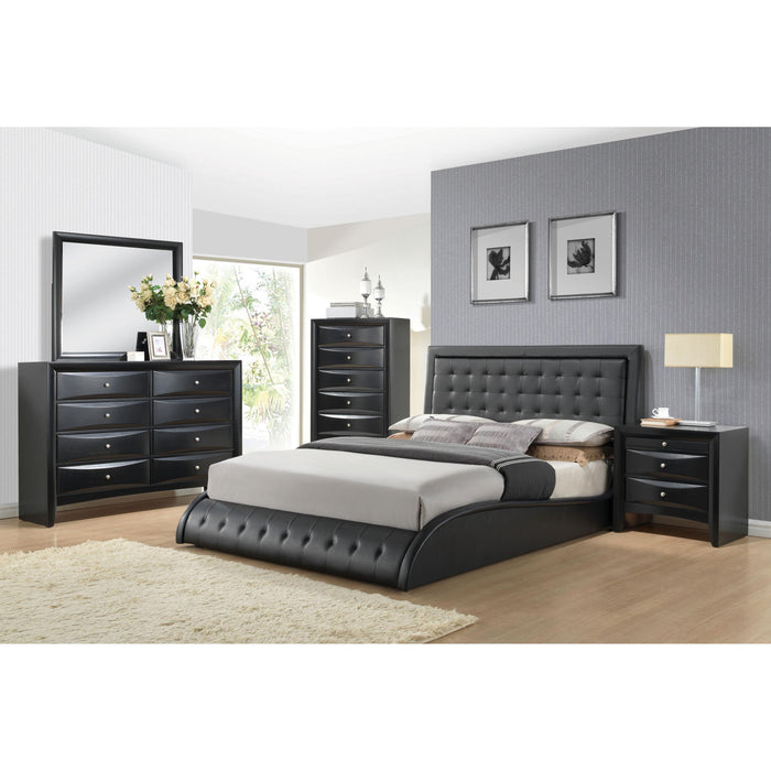 Acme Furniture Tirrel King Upholstered Platform Bed 20657EK IMAGE 3