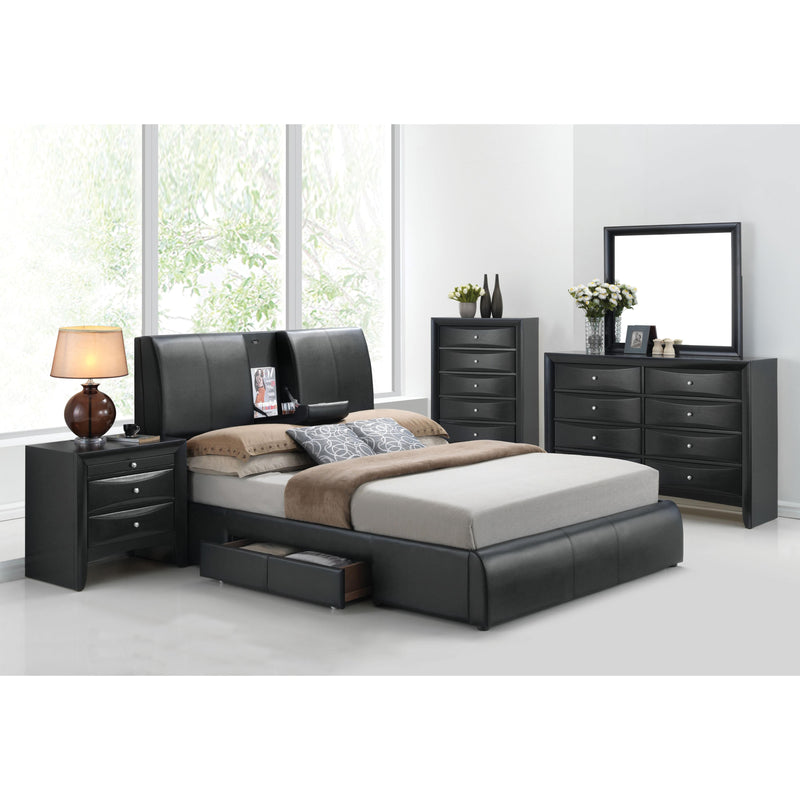 Acme Furniture Kofi King Upholstered Platform Bed 21266EK IMAGE 2