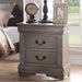 Acme Furniture Louis Philippe 2-Drawer Nightstand 23863 IMAGE 2