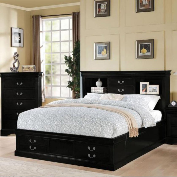 Acme Furniture Louis Philippe King Bed with Storage 24387EK IMAGE 2