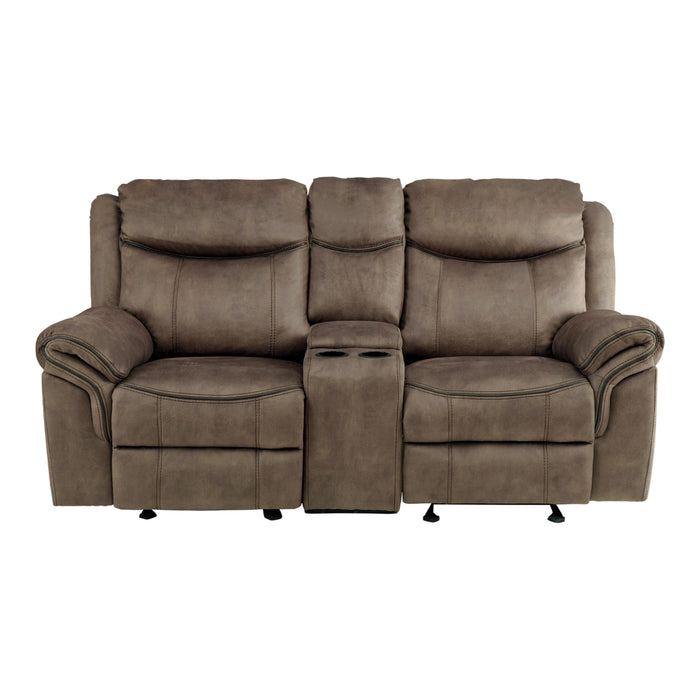 Homelegance Aram Reclining Fabric Loveseat 8206NF-2 IMAGE 1