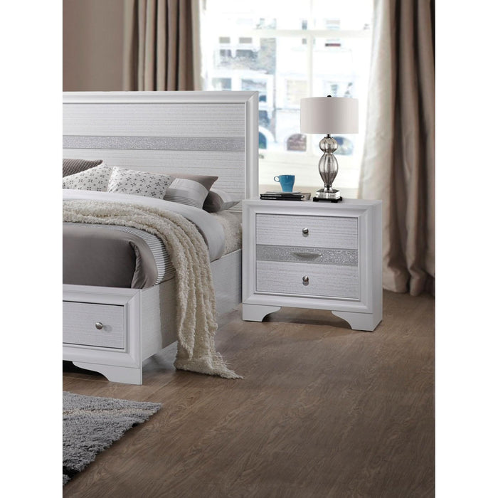 Acme Furniture Naima 3-Drawer Nightstand 25773 IMAGE 4