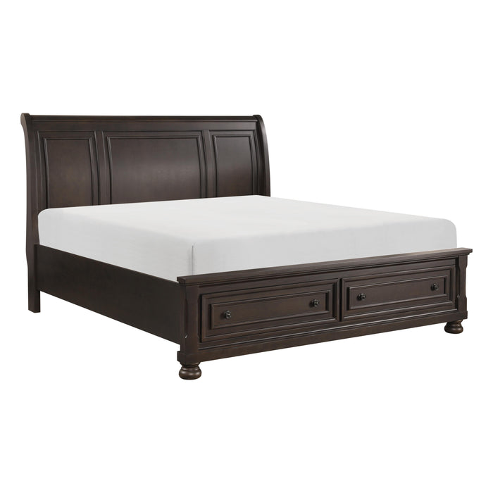 Homelegance Begonia Queen Platform Bed with Storage 1718GY-1* IMAGE 2