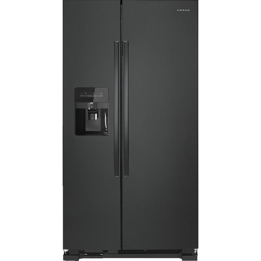 Amana 36-inch, 25 cu.ft. Freestanding side-by-side refrigerator with Water and Ice Dispensing System ASI2575GRB IMAGE 1