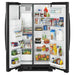 Amana 36-inch, 25 cu.ft. Freestanding side-by-side refrigerator with Water and Ice Dispensing System ASI2575GRB IMAGE 3