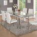 Acme Furniture Osias Dining Table with Glass Top 73150 IMAGE 1