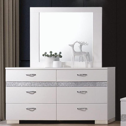 Acme Furniture Naima II Landscape Dresser Mirror 26774 IMAGE 2