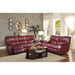 Homelegance Pecos Reclining Leather Match Sofa 8480RED-3 IMAGE 5